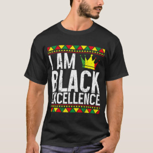 Jag är Black Excellel History Apparel Black Women T Shirt