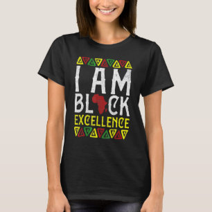 Jag är Black Excellence African American Black His T Shirt