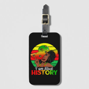 Jag är Black History African America Bagagebricka