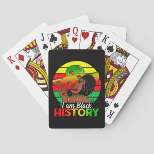 Jag är Black History African America Casinokort