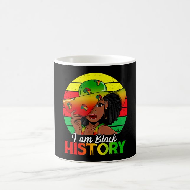 Jag är Black History African America Kaffemugg (Center)