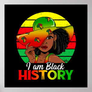 Jag är Black History African America Poster