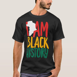 Jag är Black History African American Heritage Bla T Shirt