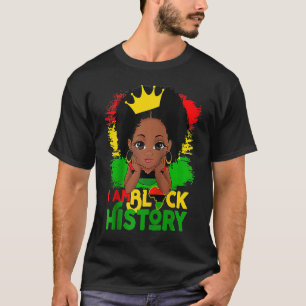 Jag är Black History BHM Black Pride Black Melanin T Shirt