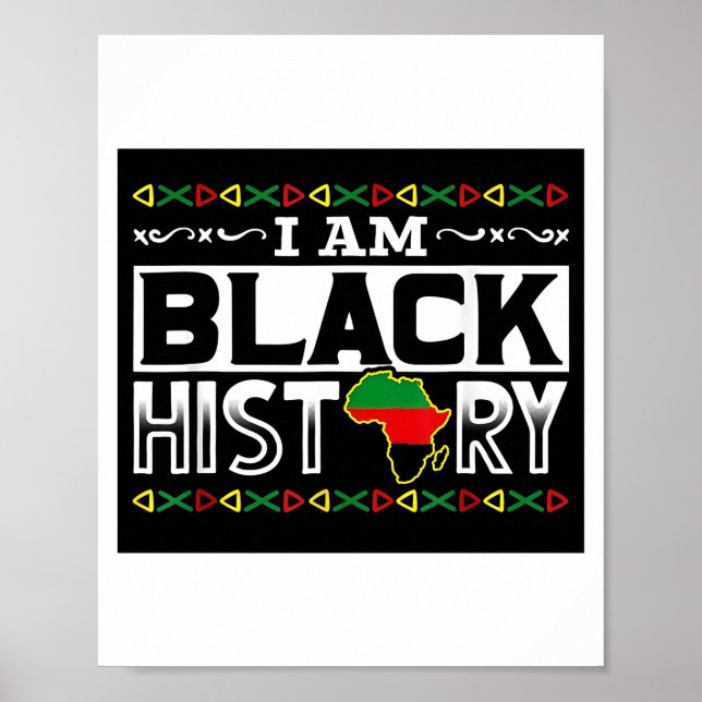 Jag är Black History Bhm Poster (Framsidan)