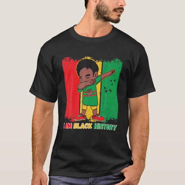 Jag är Black History, Black History Month Småbarn T Shirt (Framsida)