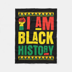 Jag är Black History Fleecefilt