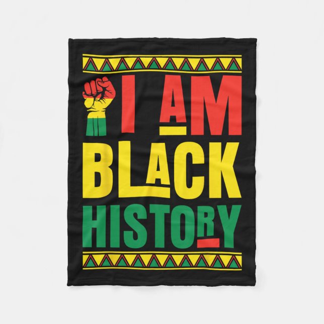 Jag är Black History Fleecefilt (Framsidan)