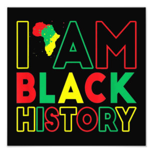 Jag är Black History Fototryck