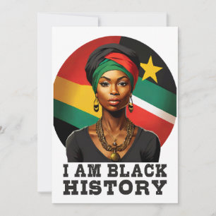 Jag är Black History Inbjudningar