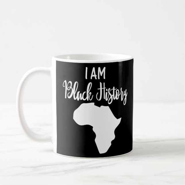 Jag är Black History Kaffemugg (Vänster)