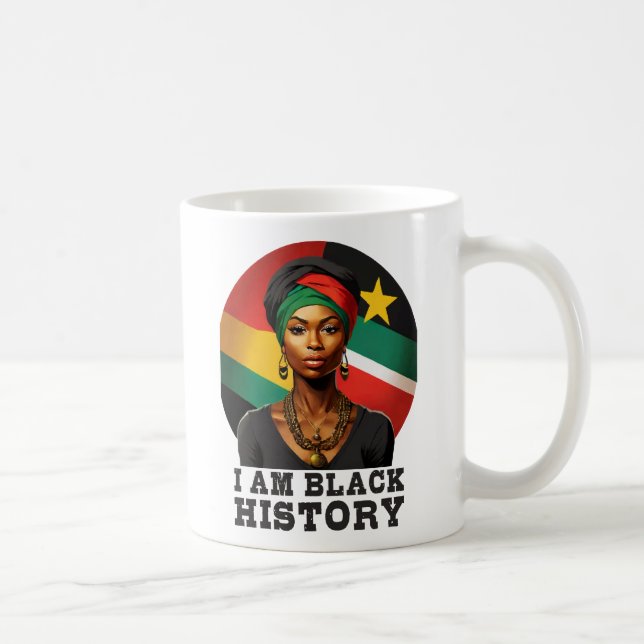 Jag är Black History Kaffemugg (Höger)