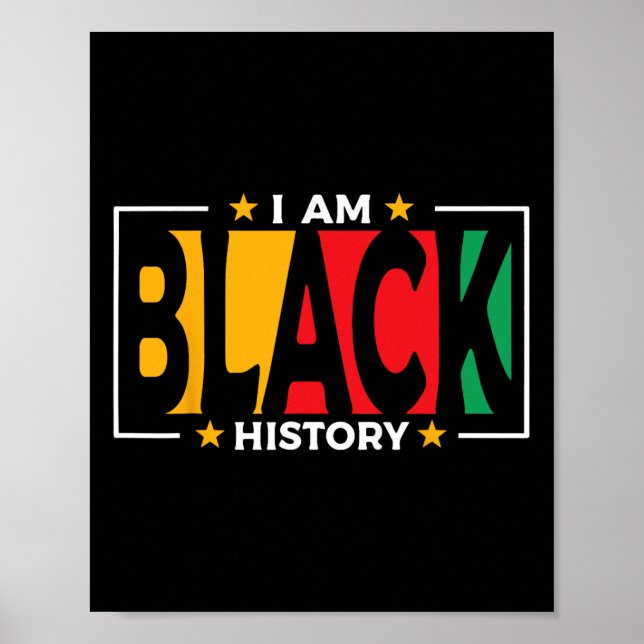 Jag är Black History - Kids Black History Month Poster (Framsidan)