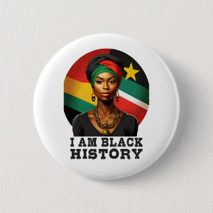 Jag är Black History Knapp