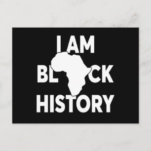Jag är Black History Lives Matter Helg Vykort