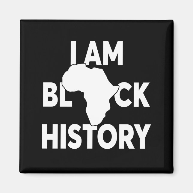 Jag är Black History Lives Matter Magnet (Framsidan)