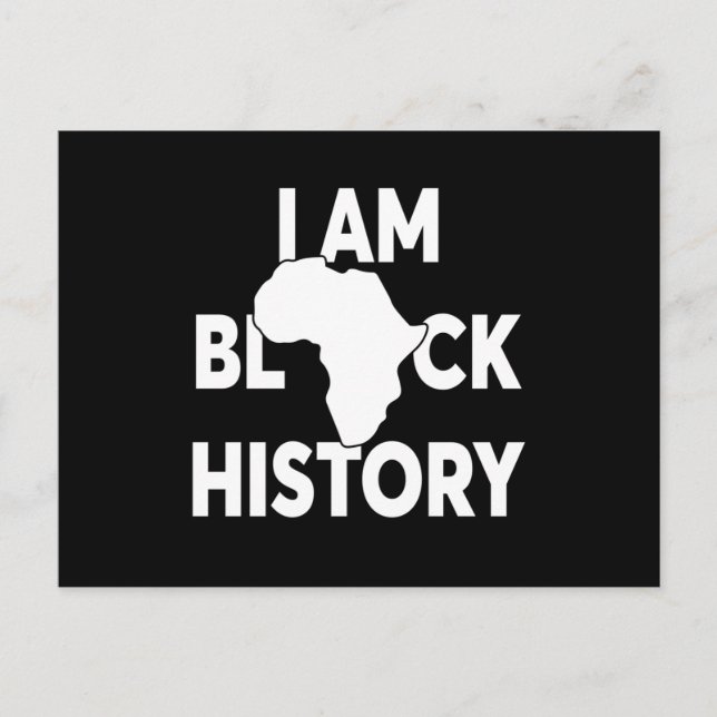 Jag är Black History Lives Matter Vykort (Framsida)