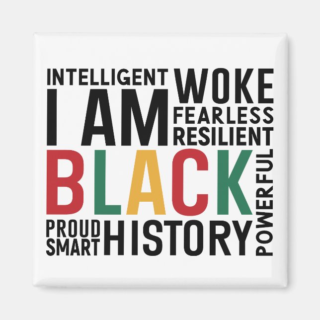 Jag är Black History Magnet (Framsidan)