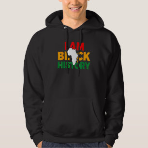 Jag är Black History Manar Women Boys Girls Black  Hoodie