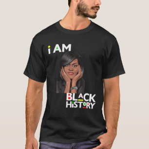 Jag är Black History Michelle Obama Internationell T Shirt