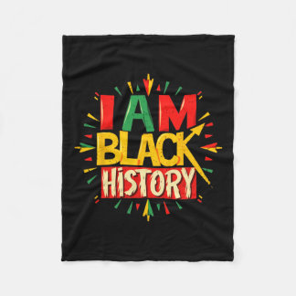 Jag är Black History Month African American Boys G Fleecefilt