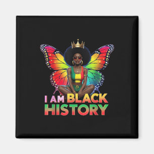 Jag är Black History Month African American Butter Magnet