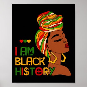 Jag är Black History Month African American Junete Poster