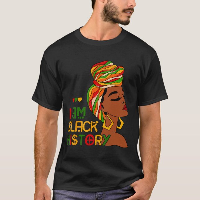 Jag är Black History Month African American Junete T Shirt (Framsida)