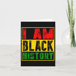 Jag är Black History Month African American Pride Kort