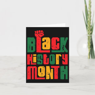 Jag är Black History Month African American Pride Kort