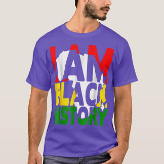 Jag är Black History Month African American Pride  T Shirt
