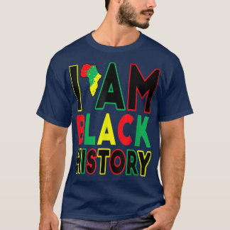 Jag är Black History Month African American Pride  T Shirt