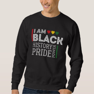 Jag är Black History Month afroamerikansk lärare Lång Ärmad Tröja