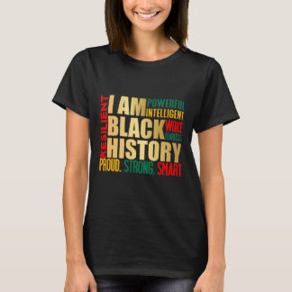 Jag är Black History Month American African Pride  T Shirt