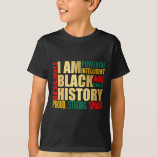 Jag är Black History Month American African Pride T Shirt