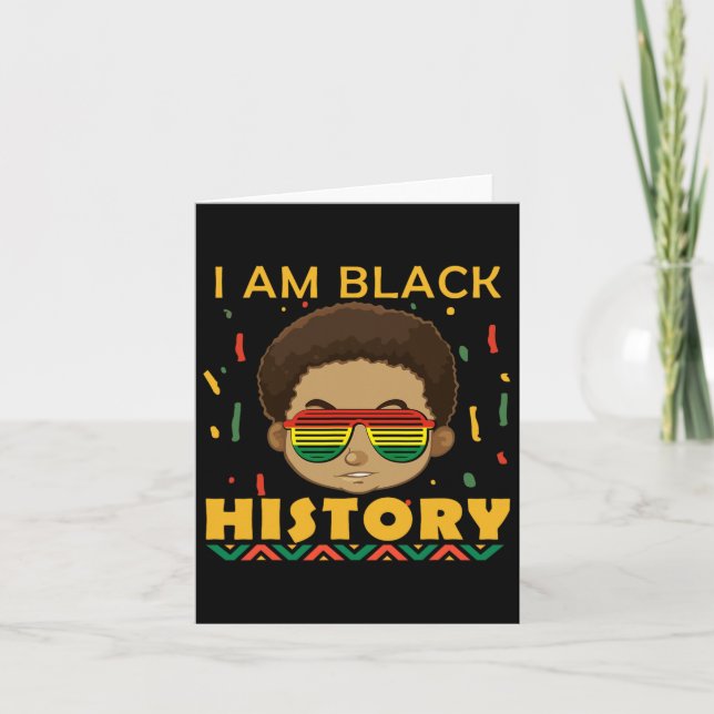 Jag är Black History Month För barn Kort (Framsida)