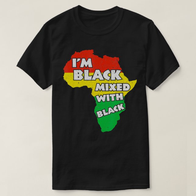 Jag är Black History Month Gift African American P T Shirt (Design framsida)