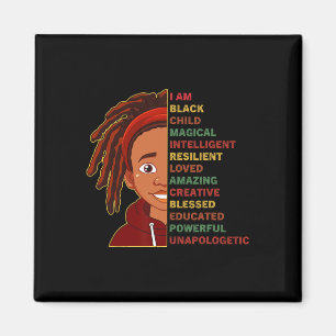 Jag är Black History Month Strong African American Magnet