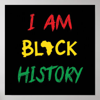 Jag är Black History Poster