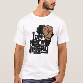 Jag är Black History Power Fist African American Q T Shirt