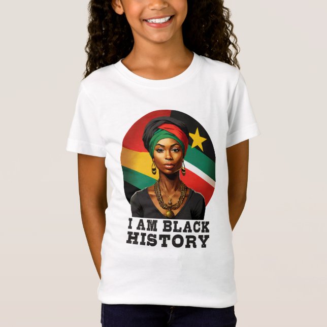 Jag är Black History T Shirt (Framsida)