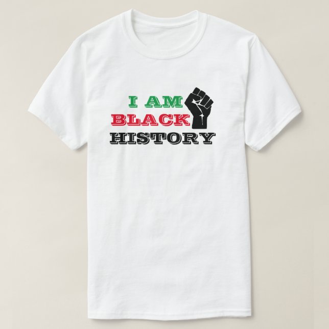 JAG ÄR BLACK HISTORY T SHIRT (Design framsida)