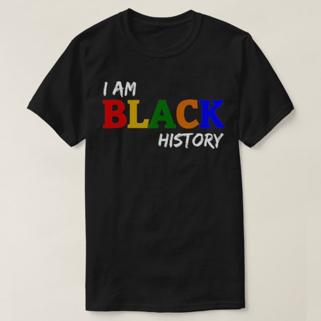 Jag är Black History T Shirt (Design framsida)