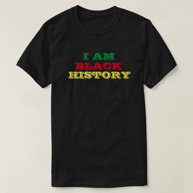 JAG ÄR BLACK HISTORY T-Shirt (Design framsida)
