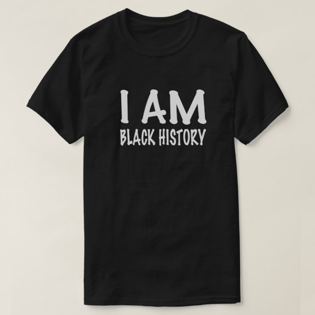 Jag är Black History T Shirt (Design framsida)