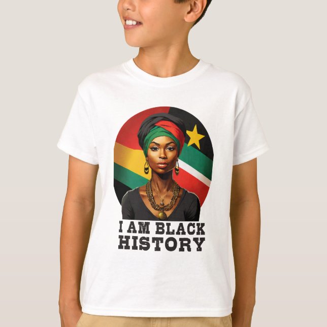 Jag är Black History T Shirt (Framsida)