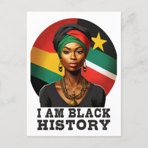 Jag är Black History Vykort