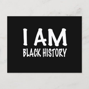 Jag är Black History Vykort
