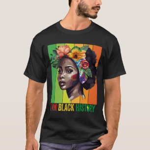 JAG ÄR BLACK HISTORY Women Girls Black Queen Month T Shirt