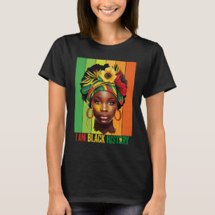 JAG ÄR BLACK HISTORY Women Girls Black Queen Month T Shirt
